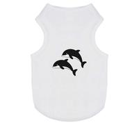 Azeeda 'Two Dolphins' Pet Dog/Cat T-Shirt, S (PT00140397)