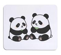 Azeeda 'Two Eating Pandas' Mouse Mat/Desk Pad (MO00044192)