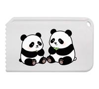 Azeeda 'Two Eating Pandas' Plastic Ice Scraper (IC00049404)