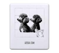 Azeeda 'Two French Poodle Dogs Portrait' Sliding Puzzle (PZ00040577)