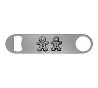Azeeda 'Two Gingerbread Men' Bar Blade Bottle Opener (BR00023327)