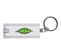 Azeeda 'Two Happy Peas in a Pod' Keyring LED Torch (KT00038522)