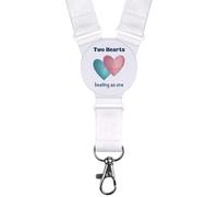 Azeeda 'Two Hearts Beating As One' Neck Strap/Lanyard (LY00048830)