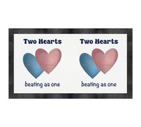 Azeeda 'Two Hearts Beating As One' Pet Mat (PM00040780)