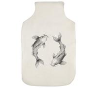 Azeeda 'Two Koi Fish' Hot Water Bottle Cover (HW00052621)