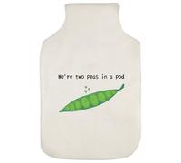 Azeeda 'Two Peas in A Pod' Hot Water Bottle Cover (HW00045006)