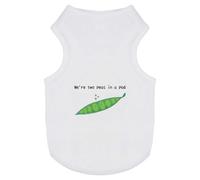 Azeeda 'Two Peas In A Pod' Pet Dog/Cat T-Shirt, L (PT00168295)