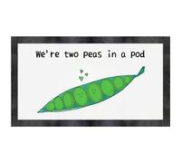 Azeeda 'Two Peas In A Pod' Pet Feeding Mat (PM00033363)