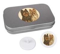Azeeda 'Two Yorkshire Terriers Portrait' Golf Markers Gift Set (GO00081602)