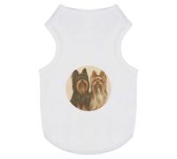 Azeeda 'Two Yorkshire Terriers Portrait' Pet Dog/Cat T-Shirt, L (PT00150611)
