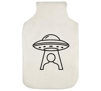 Azeeda 'UFO Beaming up a Person' Hot Water Bottle Cover (HW00047384)