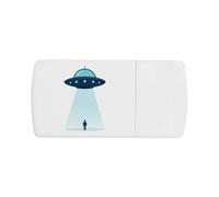 Azeeda 'UFO Beaming up a Person' Pill Box with Tablet Splitter (PI00040867)