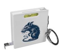 Azeeda 'Ugly Rat With Red Eyes' Keyring Tape Measure/Spirit Level Tool (KM00046868)
