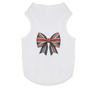 Azeeda 'Union Jack Bow' Pet Dog/Cat T-Shirt, XS (PT00166000)