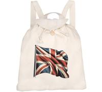 Azeeda 'Union Jack Flag' Canvas Rucksack/Backpack (RK00049193) | Drawstring Day Bag for School, Travel, Books and Outdoor Use