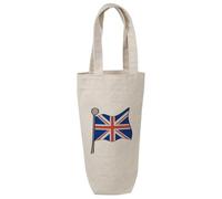 Azeeda 'Union Jack Flag' Cotton Wine Bottle Gift/Travel Bag (BL00037025)