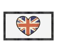 Azeeda 'Union Jack Heart' Pet Feeding Mat (PM00034117)