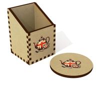 Azeeda 'Union Jack Teapot' Desk Tidy/Pencil Holder (DT00111394)