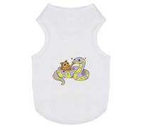 Azeeda 'Unlikely Friends Hamster & Banana Ball Python' Pet Dog/Cat T-Shirt, L (PT00195263)