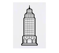 Azeeda 'Urban Skyscraper' Temporary Tattoo - Water Resistant, Skin-Safe, Non-Toxic Transfer (TO00096883)