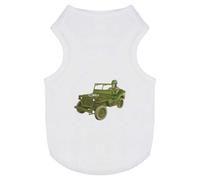 Azeeda 'US Army Truck' Pet Dog/Cat T-Shirt, L (PT00083183)