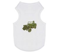 Azeeda 'US Army Truck' Pet Dog/Cat T-Shirt, XS (PT00083180)
