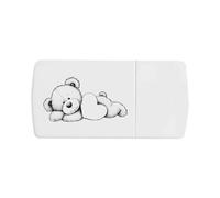 Azeeda 'Valentine's Day Teddy Bear' Pill Box with Tablet Splitter (PI00041486)