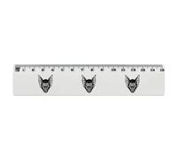 Azeeda 'Vampire Bat Portrait' 15cm (6 Inch) White Plastic Ruler (RL00112341)