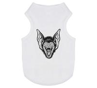 Azeeda 'Vampire Bat Portrait' Pet Dog/Cat T-Shirt, S (PT00187993)