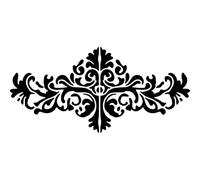 Azeeda 'Victorian Design Line Art' Reusable Stencil - Durable Decorative Template for Painting and Spraying on Walls, Tiles, Wood, Fabric & Craft Projects - S (A6) (WS00069791)
