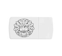 Azeeda 'Victorian Green Man' Pill Box with Tablet Splitter (PI00039680)
