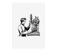 Azeeda 'Victorian Inventor' Wall Art Poster Print - Unframed Artwork for Home Decor - A4 Portrait (PP00272783)