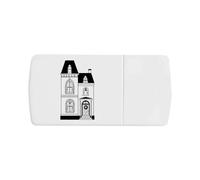 Azeeda 'Victorian Style House' Pill Box with Tablet Splitter (PI00039911)