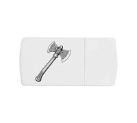 Azeeda 'Viking Axe with Nordic Patterns' Pill Box with Tablet Splitter (PI00041732)