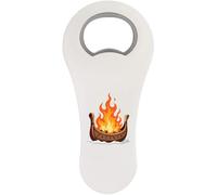 Azeeda 'Viking Funeral Pyre Ship' Bottle Opener Fridge Magnet (BO00102883)