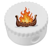 Azeeda 'Viking Funeral Pyre Ship' Compact Pencil Sharpener (PS00054542)