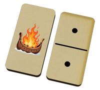 Azeeda 'Viking Funeral Pyre Ship' Domino Set & Box (DM00055832)