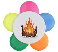 Azeeda 'Viking Funeral Pyre Ship' Flower Shape Highlighter Pen (HL00045547)