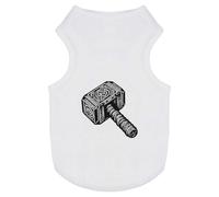 Azeeda 'Viking Hammer Of Thor' Pet Dog/Cat T-Shirt, L (PT00132351)