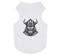 Azeeda 'Viking Warrior Portrait' Pet Dog/Cat T-Shirt, S (PT00169157)