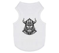 Azeeda 'Viking Warrior Portrait' Pet Dog/Cat T-Shirt, XS (PT00169156)