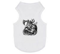 Azeeda 'Viking Warrior With Battle Axe' Pet Dog/Cat T-Shirt, S (PT00162665)