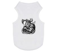 Azeeda 'Viking Warrior With Battle Axe' Pet Dog/Cat T-Shirt, XS (PT00162664)