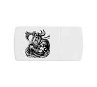 Azeeda 'Viking Warrior with Battle Axe' Pill Box with Tablet Splitter (PI00037067)
