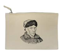 Azeeda 'Vincent Van Gogh' Canvas Zip Clutch Bag (CL00056619) | Accessory Case / Makeup Pouch for Travel, Handbags and Gifts