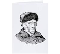 Azeeda 'Vincent Van Gogh' Greeting Card - A4 (GC00100984) | Blank Inside for Birthdays, Thank You Notes, Invitations and Gifts