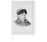 Azeeda 'Vincent Van Gogh' Ruled Notebook - White, A5 (NB00101335) | Hardcover Lined Journal for School, Work, Writing, Notes and Gifts