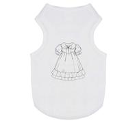 Azeeda 'Vintage Child Dress with Bow' Pet Dog/Cat T-Shirt, S (PT00154261)