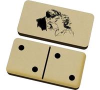 Azeeda 'Vintage Couple Kissing' Domino Set & Box (DM00055361)
