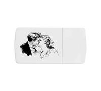 Azeeda 'Vintage Couple Kissing' Pill Box with Tablet Splitter (PI00041338)